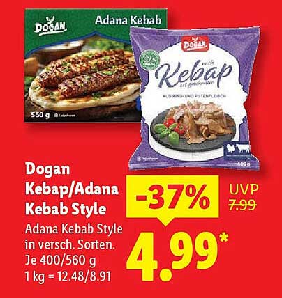 Dogan Kebap/Adana Kebab Style