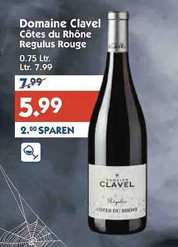 Domaine Clavel Côtes du Rhône Regulus Rouge 0.75 L