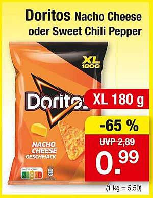 Doritos Nacho Cheese oder Sweet Chili Pepper XL 180 g
