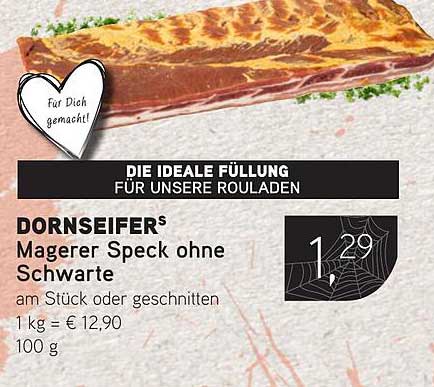 DORNSEIFER® Magerer Speck ohne Schwarte