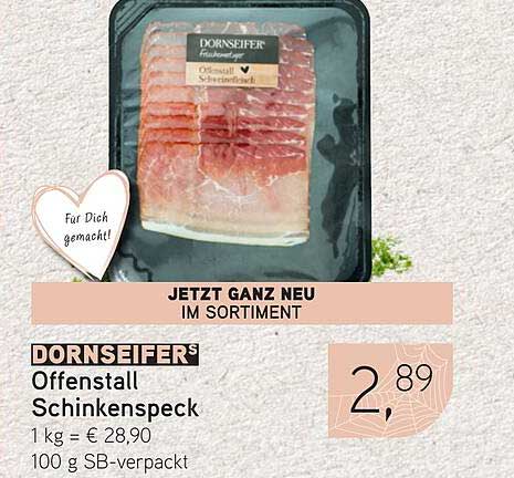 DORNSEIFERS Off stall Schinkenspeck