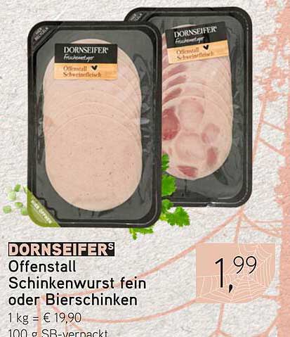 DORNSEIFERS Offenstall Schinkenwurst fein oder Bierschinken