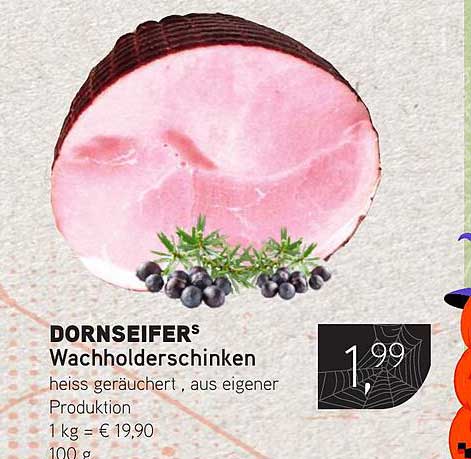 DORNSEIFERS Wachholderschinken - heiß geräuchert, aus eigener Produktion