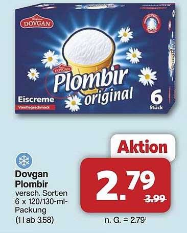 Dovgan Plombir Eiskreme – Vanillegeschmack im 6er-Pack