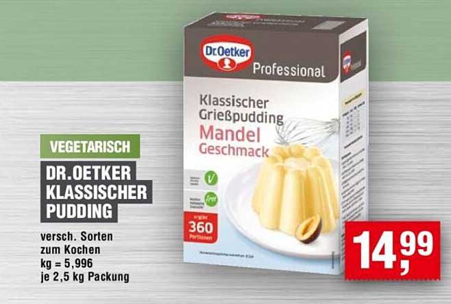Dr. Oetker Klassischer Grießpudding - Mandel Geschmack