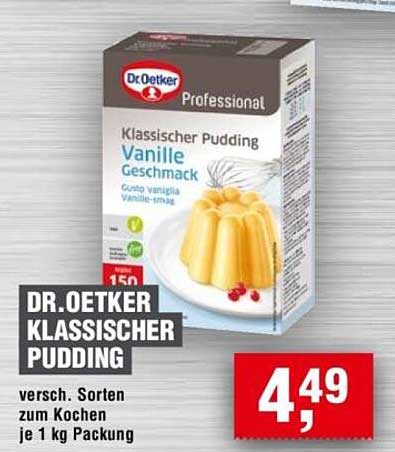 Dr. Oetker Klassischer Pudding Vanille - 1 kg
