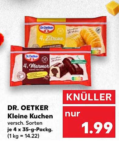 DR. OETKER Kleine Kuchen - verschiedene Sorten