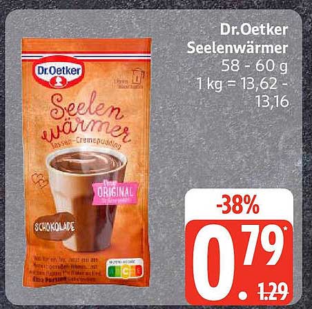 Dr. Oetker Seelenwärmer Schokolade 58 - 60 g