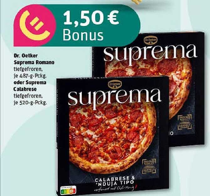 Dr. Oetker Suprema Romano oder Suprema Calabrese tiefgefroren