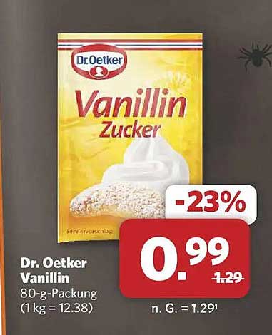 Dr. Oetker Vanillin 80-g-Packung
