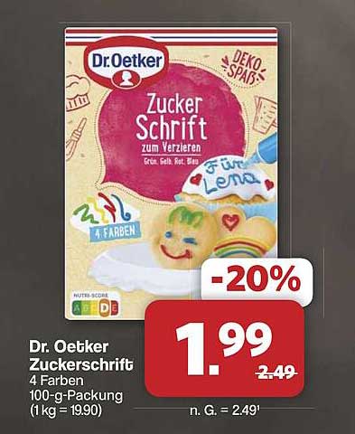Dr. Oetker Zucker-Schrift