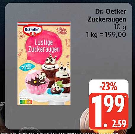 Dr. Oetker Zuckeraugen 10 g