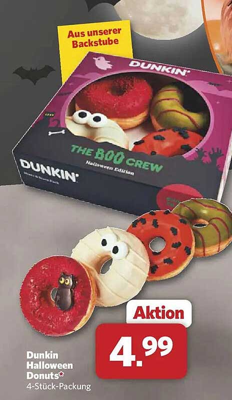 Dunkin Halloween Donuts® - 4-Stück-Packung