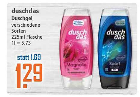 duschdas Duschgel - verschiedene Sorten 225ml Flasche