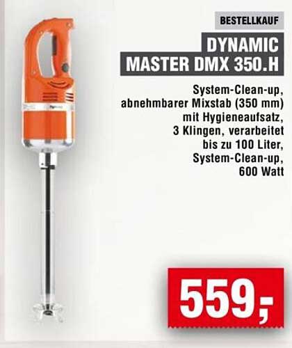Dynamic Master DMX 350.H - Leistungsstarker Stabmixer für Profis