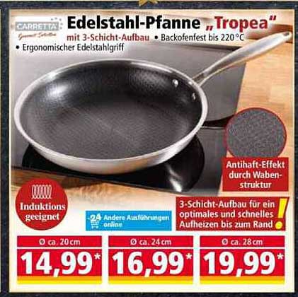 Edelstahl-Pfanne "Tropea"