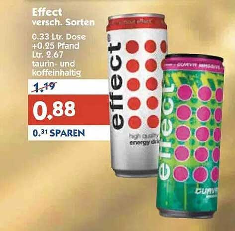Effect versch. Sorten 0.33 Ltr. Dose