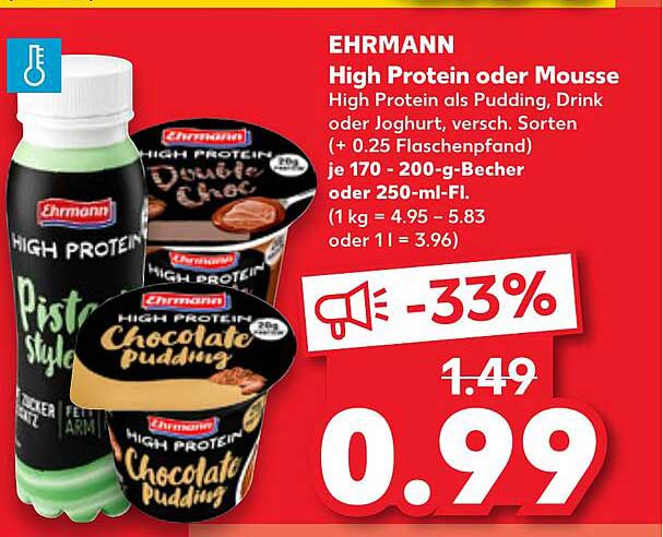 EHRMANN High Protein oder Mousse