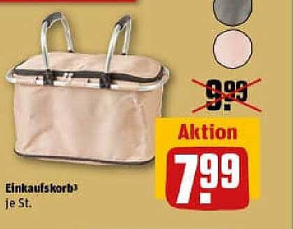 Einkaufskorb Rabattaktion