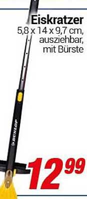Eiskratzer 5,8 x 14 x 9,7 cm, ausziehbar, mit Bürste