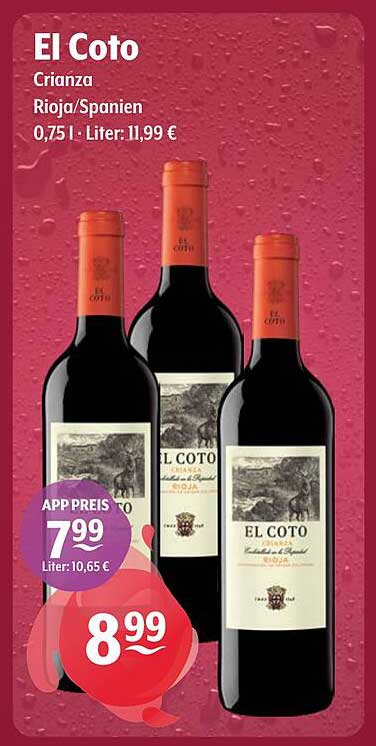El Coto Crianza Rioja/Spanien 0,75 l