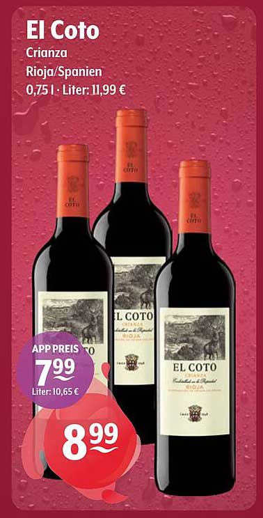 El Coto Crianza Rioja/Spanien 0,75 l