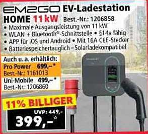 EM2GO EV-Ladestation HOME 11 kW