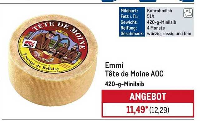 Emmi Tête de Moine AOC 420-g-Minilaib