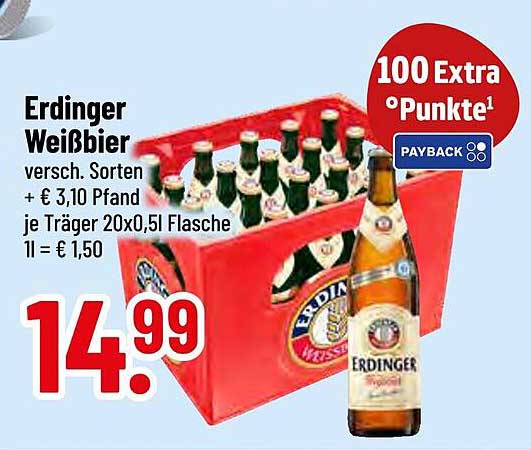 Erdinger Weißbier 20x0,5l