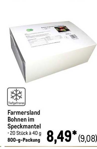Farmersland Bohnen im Speckmantel - 800-g-Packung