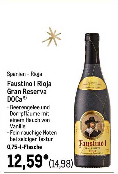 Faustino I Rioja Gran Reserva DO Ca