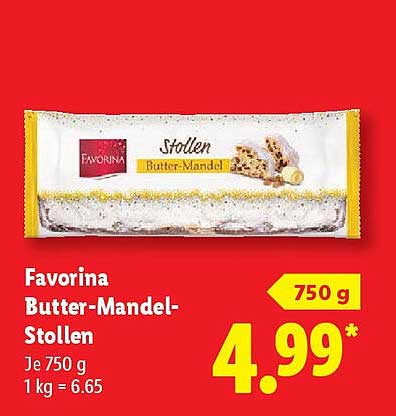 Favorina Butter-Mandel-Stollen 750 g
