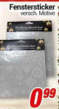 Fenstersticker versch. Motive