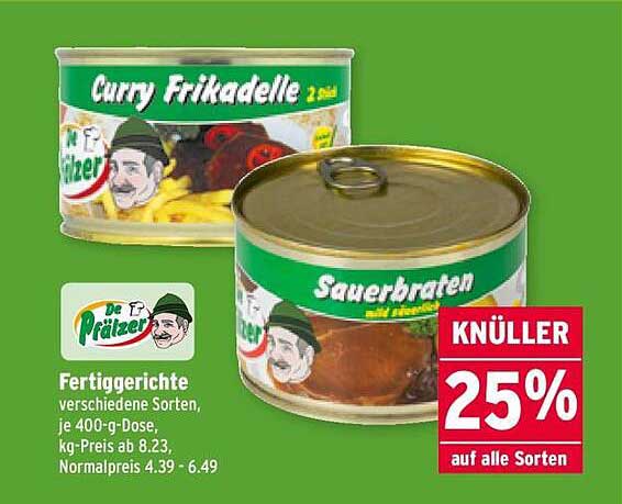 Fertiggerichte von De Prätzer – Curry Frikadelle und Sauerbraten