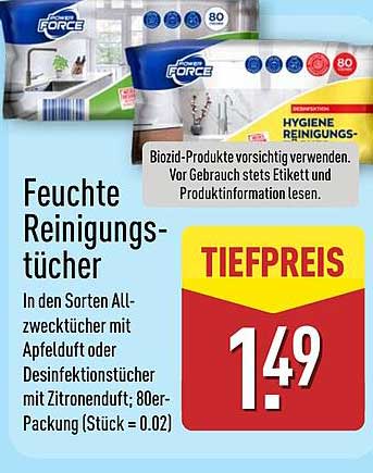 Feuchte Reinigungstücher