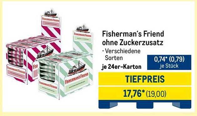 Fisherman's Friend ohne Zuckerzusatz - Verschiedene Sorten im 24er-Karton