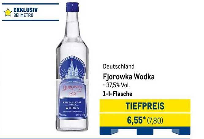 Fjorowka Wodka - 1-Liter-Flasche, 37,5% Vol.