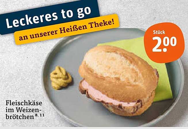 Fleischkäse im Weizenbrötchen - Lecker to go!