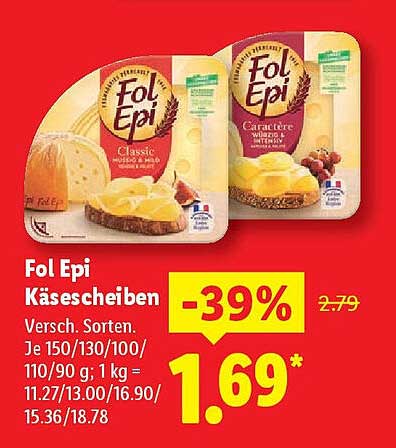 Fol Epi Käsescheiben