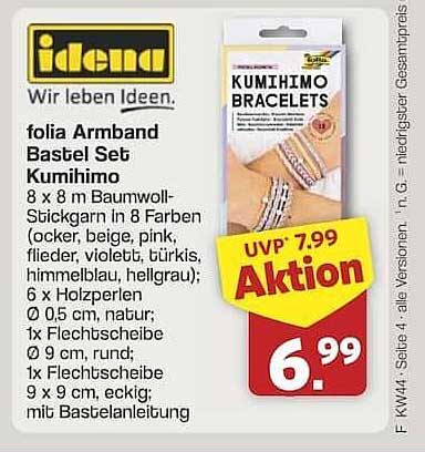 Folia Armband Bastel Set Kumihimo