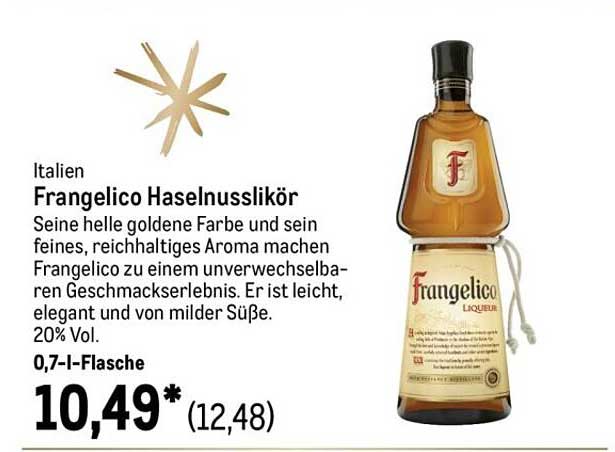 Frangelico Haselnusslikör 0,7 l