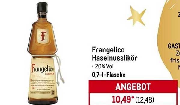 Frangelico Haselnusslikör - 0,7 l Flasche