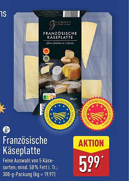 Französische Käseplatte