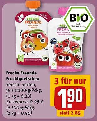 Freche Freunde Fruchtquetschen - 3 für nur 1,90 €