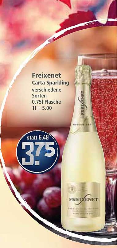 Freixenet Carta Sparkling 0,75l - nur 3,75 statt 6,49!