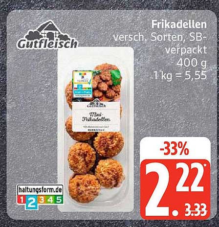 Frikadellen verschiedene Sorten, SB-verpackt 400 g
