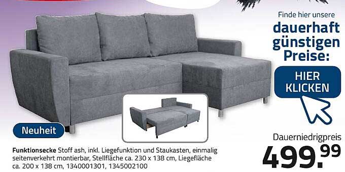 Funktionsecke ash – das multifunktionale Möbelstück für Ihr Zuhause