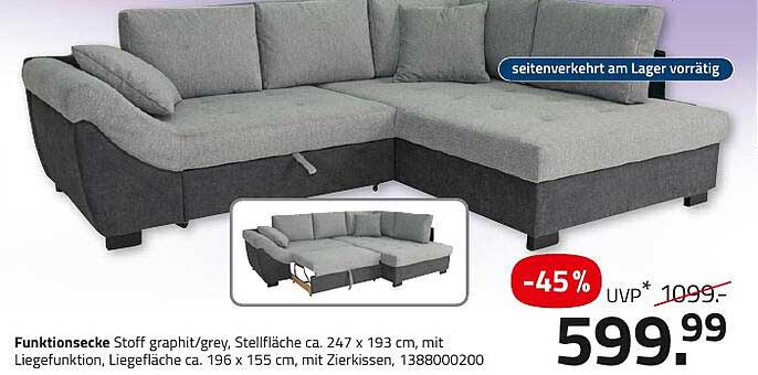 Funktionssecke Stoff graphit/grey - jetzt zum Sensationspreis!