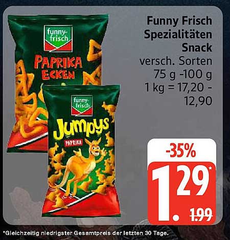 Funny Frisch Spezialitäten Snack 75 g - 100 g sortiert