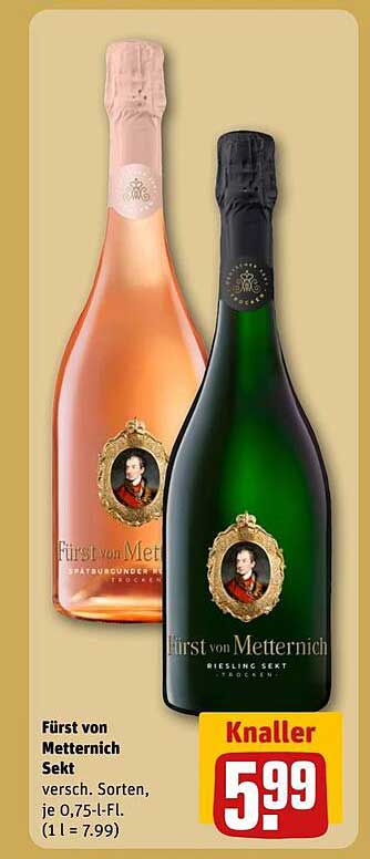Fürst von Metternich Sekt 0,75 L